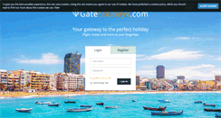 Desktop Screenshot of gateholidays.com